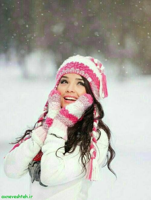 عکس پروفایل دختر چادری در برف